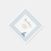 Het is een jongen Waterverf Baby shower servetten  (Hoek)