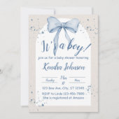 Het is een jongen waterverf boog, minimalistische  kaart (Voorkant)