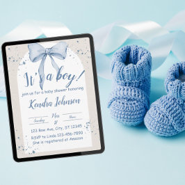 Het is een jongen waterverf boog, minimalistische  kaart