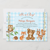 Het is een jongen Woodland Dieren Forest Friends Kaart (Voorkant)