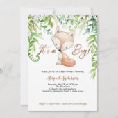 Het is een jongen, Woodland fox, Greenery, Roos go Kaart (Voorkant)