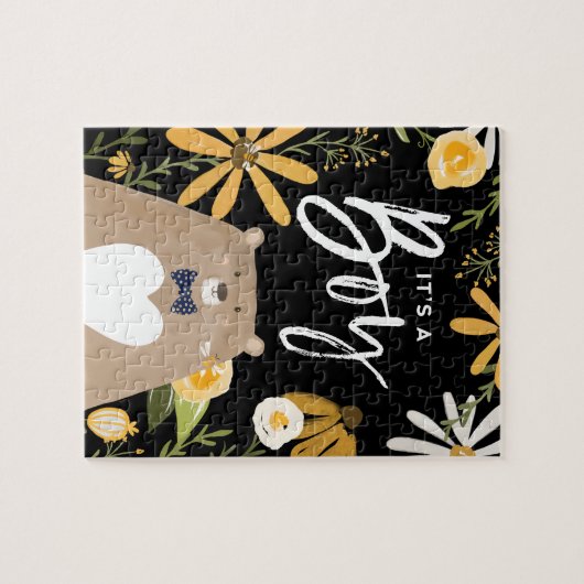 Het is een jongen - zoete honingbijen en Beer wild Legpuzzel (Horizontaal)