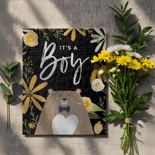 Het is een jongen - zoete honingbijen en Beer wild Legpuzzel