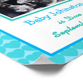 Het is een jongen, Zwangerschap Aankondiging Ultra Poster (Hoek)