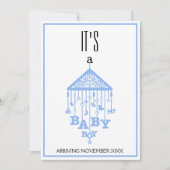 Het is een jongen zwangerschapsaankondiging aankondiging (Voorkant)