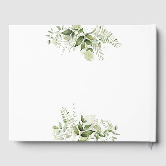 Het is een jongens baby shower met stoffig blauwe  gastenboek (Achterkant)