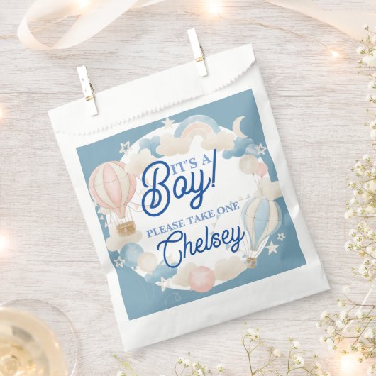 Het is een jongens babyshower bedankzakje (Geknipt)