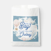 Het is een jongens babyshower bedankzakje (Voorkant)