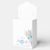 Het is een jongens babyshower pompoen bedankdoosjes (Geopend)