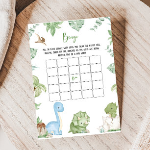 Het Is Een Jongens Dinosaur Baby Shower Bingo Spel