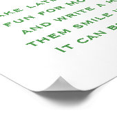 Het is een jongens dinosaurus babyfeest late night poster (Hoek)