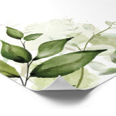 Het is een jongensgroen blauw Baby shower teken Poster (Hoek)