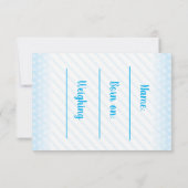 Het is een jongenskaart aankondiging (Achterkant)