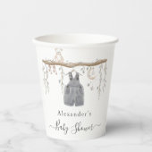 Het is een jongenskleding Eucalyptus Baby shower Papieren Bekers (Voorkant)