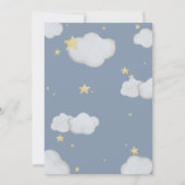 Het is een jongensmaan en sterren babykamer douche kaart (Achterkant)
