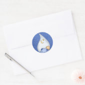 Het is een jongenssticker ronde sticker (Envelop)