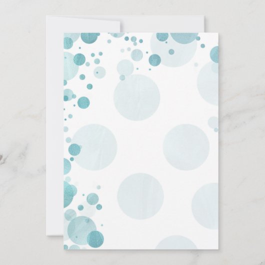 Het is een jongensuitnodiging voor Blue Stippen Ba Kaart (Achterkant)