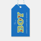Het is een jongetje, Cars baby shower Cadeaulabel (Voorkant)