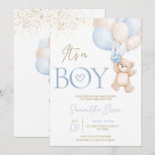 Het is een jongetje dat we nauwelijks kunnen wacht kaart (Voorkant / Achterkant)