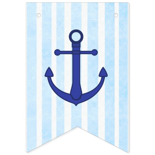 Het is een jongetje, Nautisch Baby shower Banner (Tweede vlag)