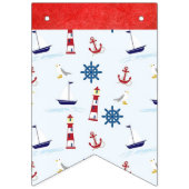 Het is een jongetje, Nautisch Baby shower Banner (Eerste vlag)