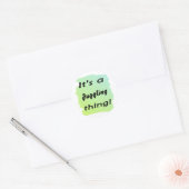 Het is een jongleerding! ronde sticker (Envelop)
