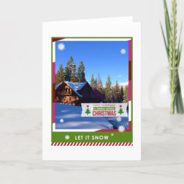 "Het is een Kaart met kerstbriefjes in de hut"