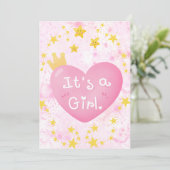 Het is een Kaart van de Bekendmaking van een Meisj (Staand voorkant)