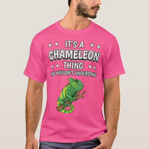 Het is een kameleon ding grappig citaat reptiel ka t-shirt