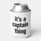 Het is een kapitein ding blikjeskoeler (Blikje Voorkant)