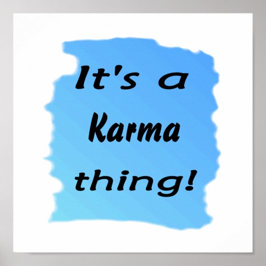 Het is een karma ding! poster (Voorkant)