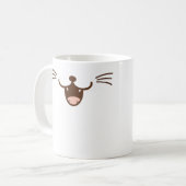 Het is een kat! slim glimlachen kattegezicht ( XML Koffiemok (Voorkant links)