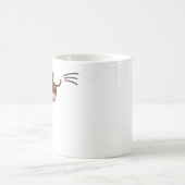 Het is een kat! slim glimlachen kattegezicht ( XML Koffiemok (Center)