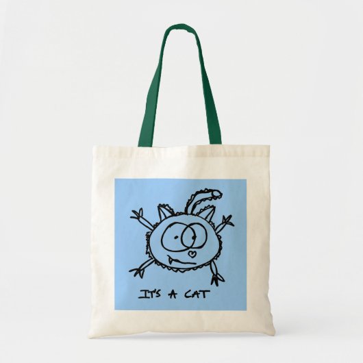 Het is een kat tote bag (Voorkant)