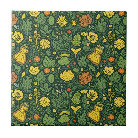 Het is een keramische tegel. tegeltje (Voorkant)