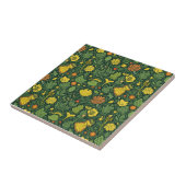 Het is een keramische tegel. tegeltje (Zijkant)