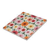 Het is een keramische tegel. tegeltje (Zijkant)