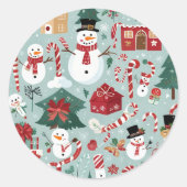 Het is een Kerst sticker (Voorkant)