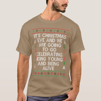 Het is een kerst-trui met een lelijk thema t-shirt