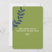 Het is een kerst verticale fotokaart kaart (Achterkant)