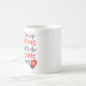 Het is een kerstfilm en een warme chocolade dag af koffiemok (Center)