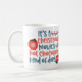 Het is een kerstfilm en een warme chocolade dag af koffiemok (Links)