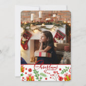 Het is een kerstfoto kerstkaart (Voorkant)