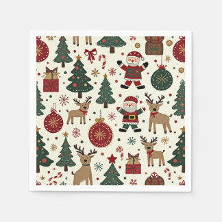 Het is een kerstservet. servet