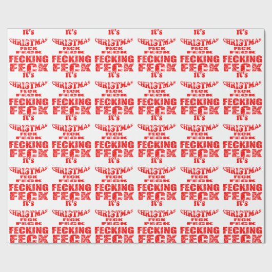 het is een kerstuitvinding cadeaupapier (Vlak)