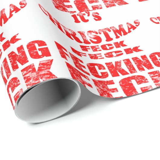 het is een kerstuitvinding cadeaupapier (Rol Hoek)