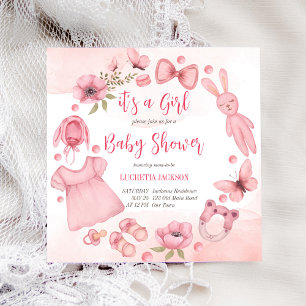 Het is een kinderspeelgoed met een baby shower.