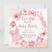 Het is een kinderspeelgoed met een baby shower. (Voorkant)