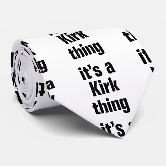 het is een Kirk-ding Stropdas (Opgerold)
