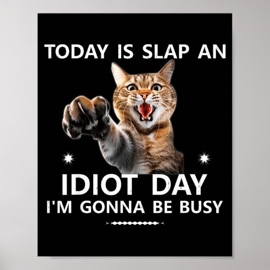 Het is een klapdag, ik ga het druk hebben leuk gra poster (Voorkant)